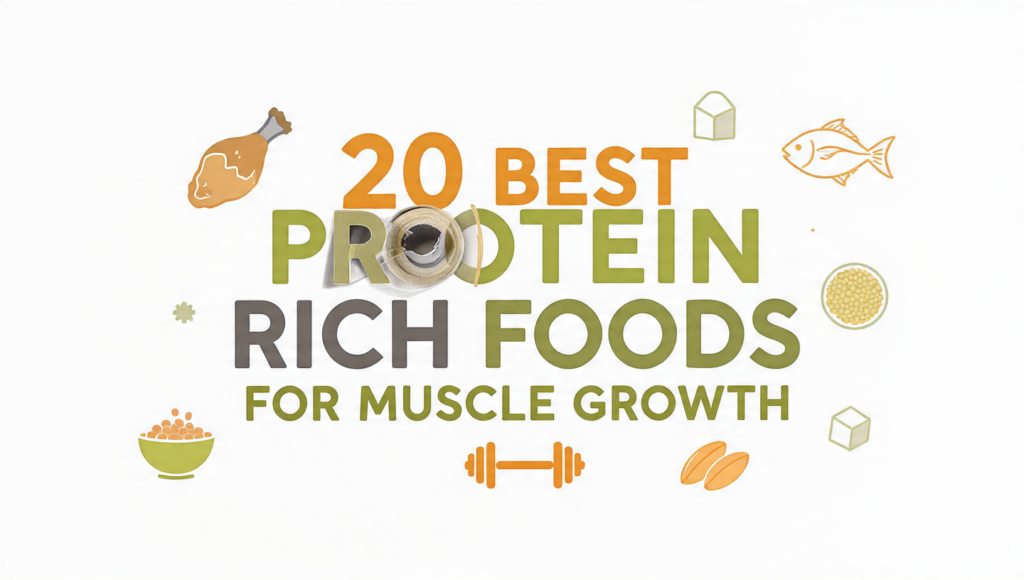 20 Best Protein Rich Foods for Muscle Growth and Fitness