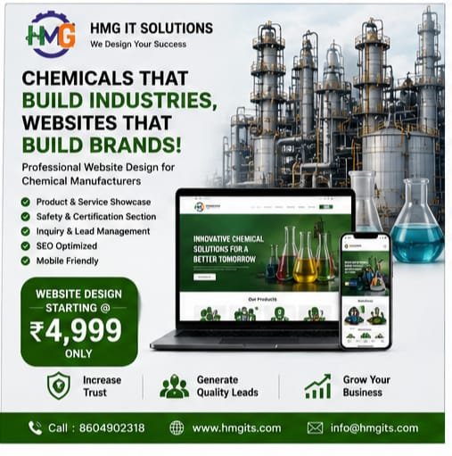 Professional website desing for chemical manufacturers under 5000 rupees