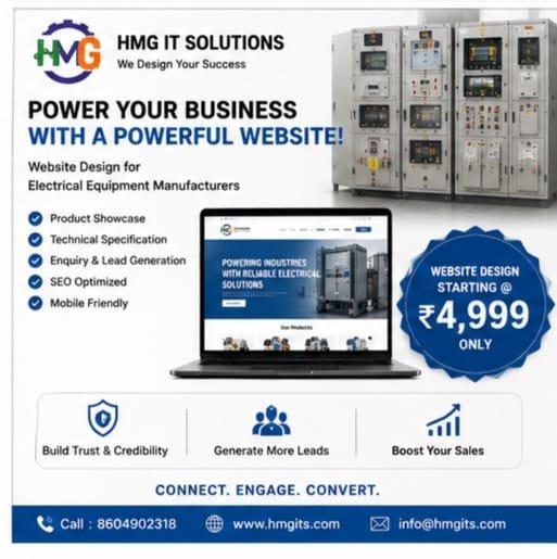 website design for electrical equipment manufacturers